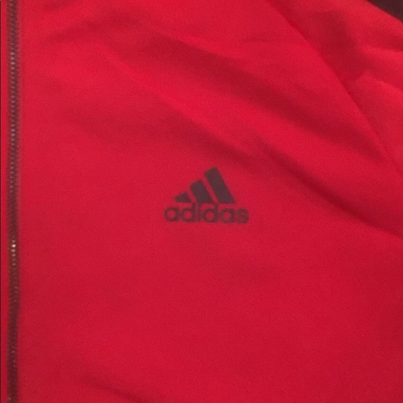 ADIDAS ORIGINALS TRACK JACKET MEN'S RED ZIP MED - Picture 3 of 3